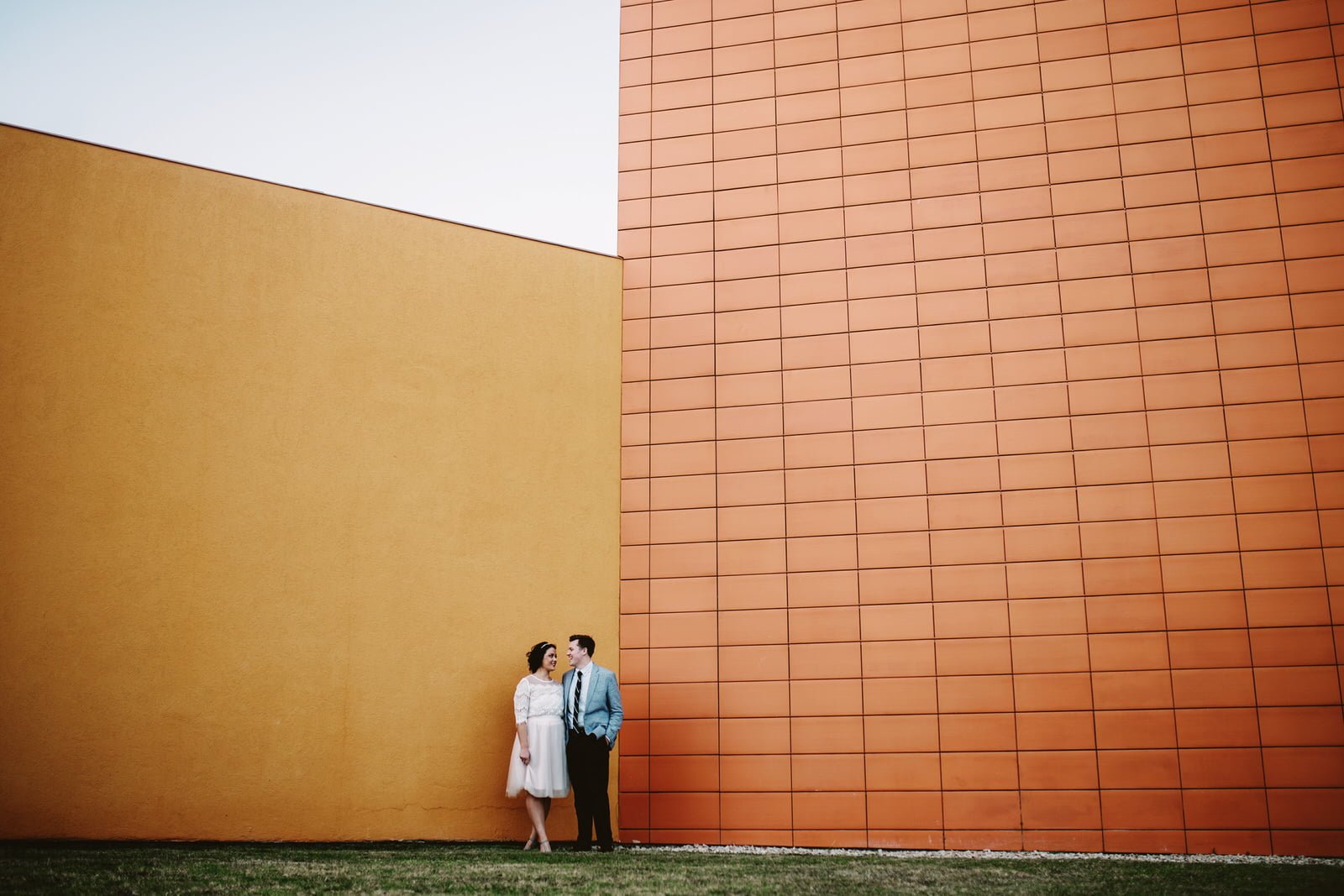 colorful engagement session in deep ellum