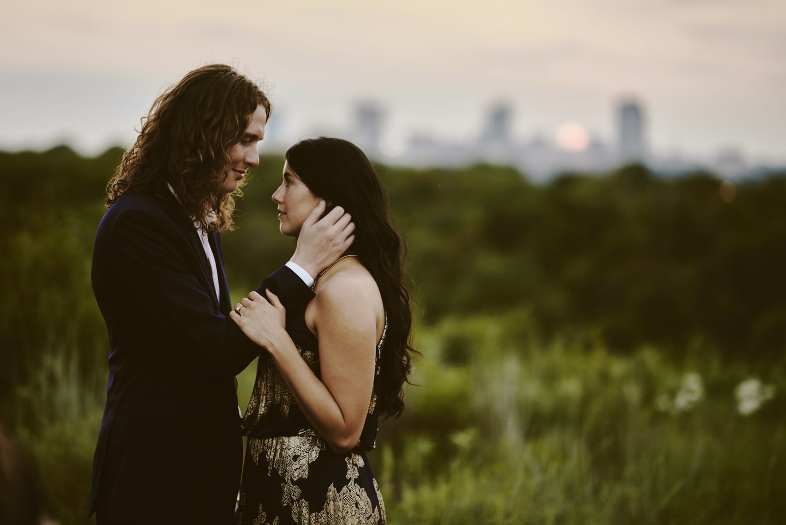 romantic fort worth engagement session