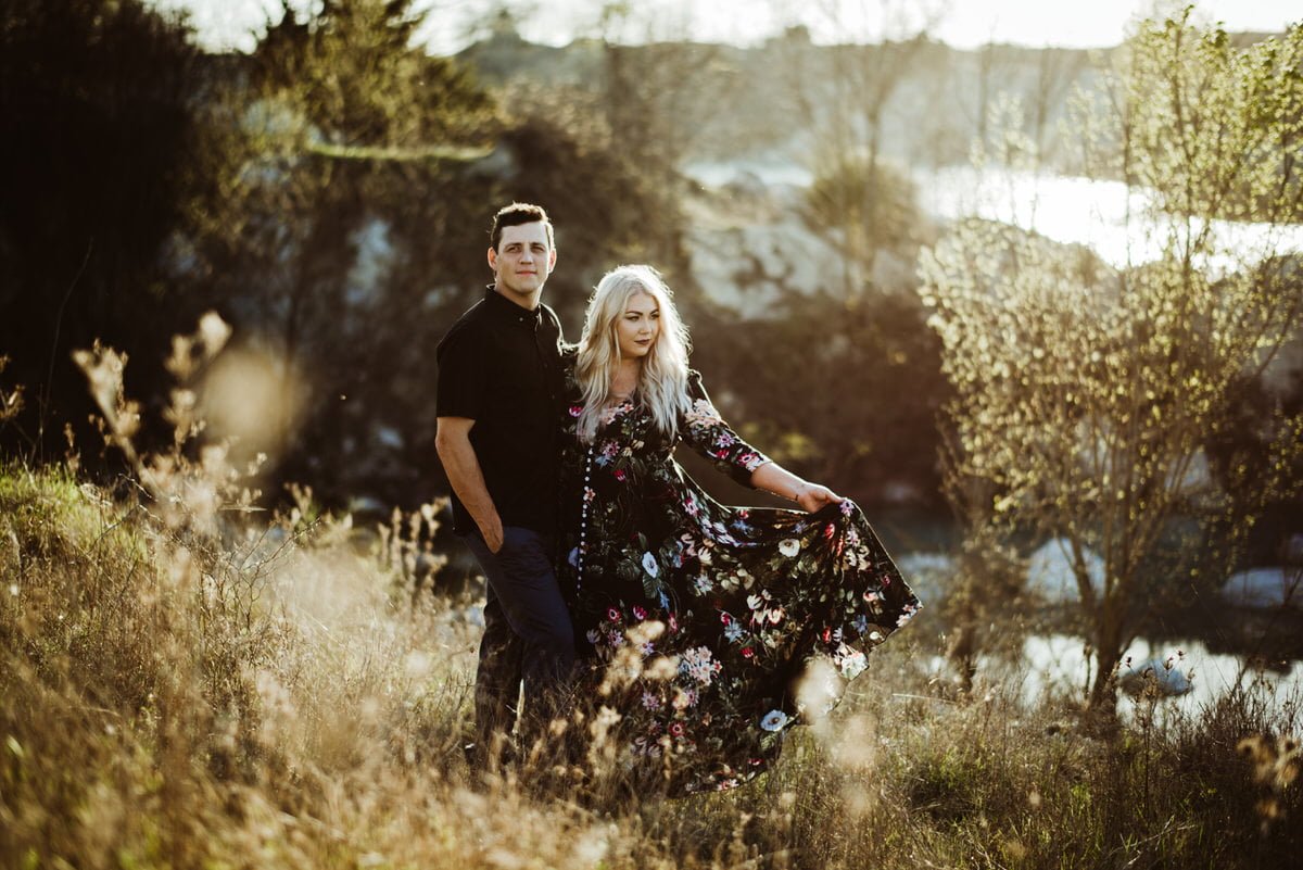 whimsical engagement session