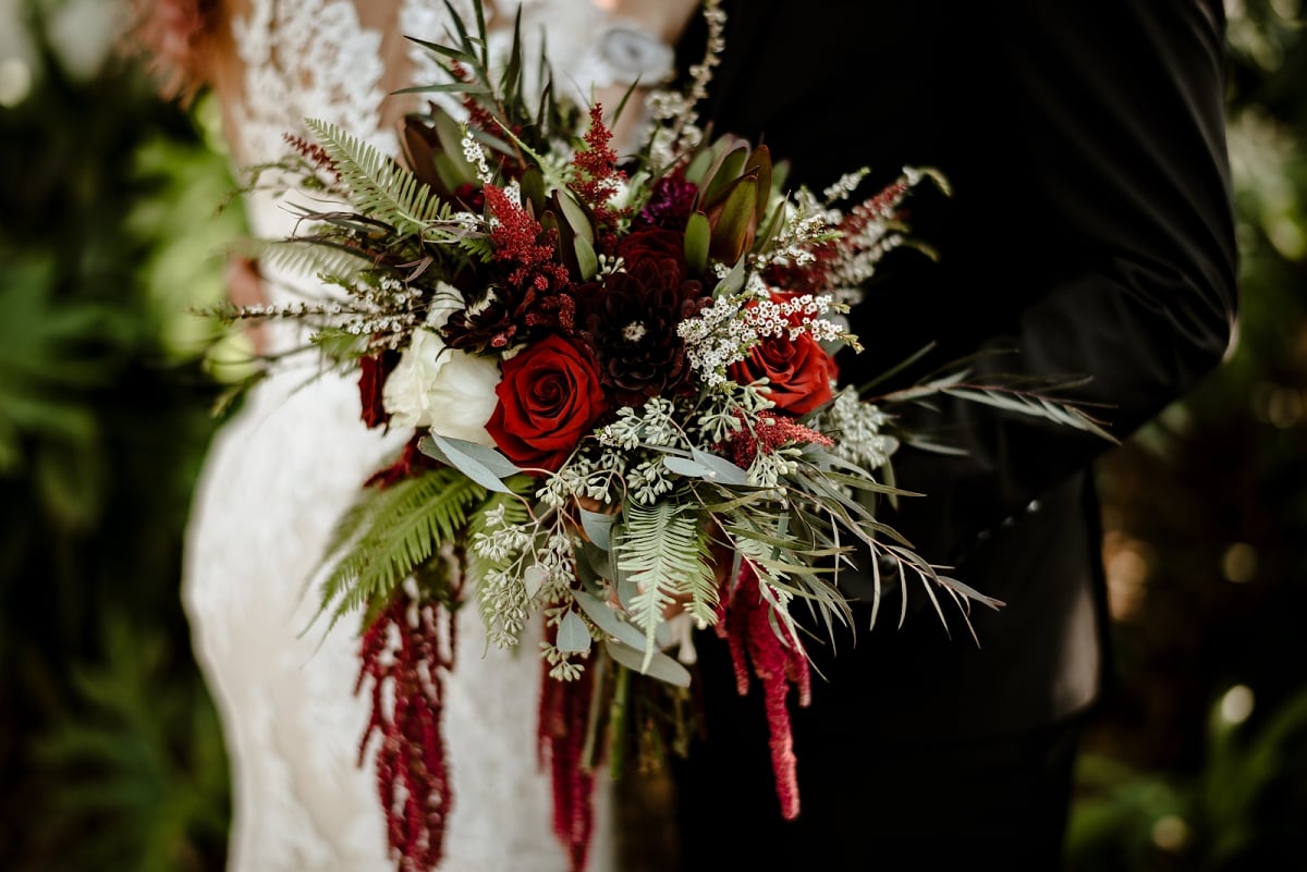 gorgeous blossoming wedding bouquet