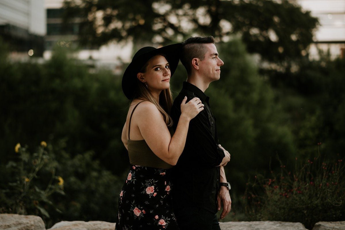 moody and hip austin engagement session