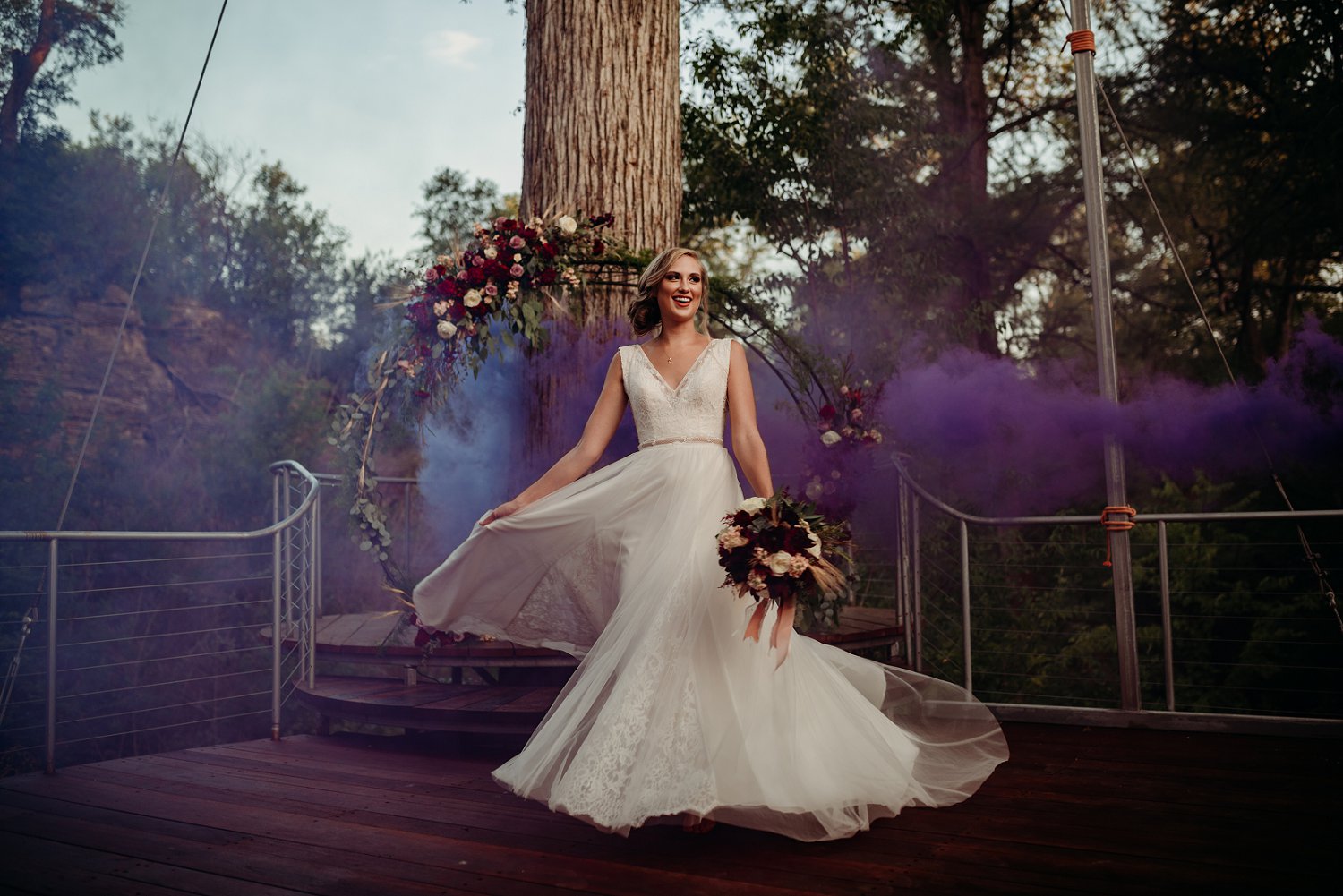 cypress valley event center spring bridal session