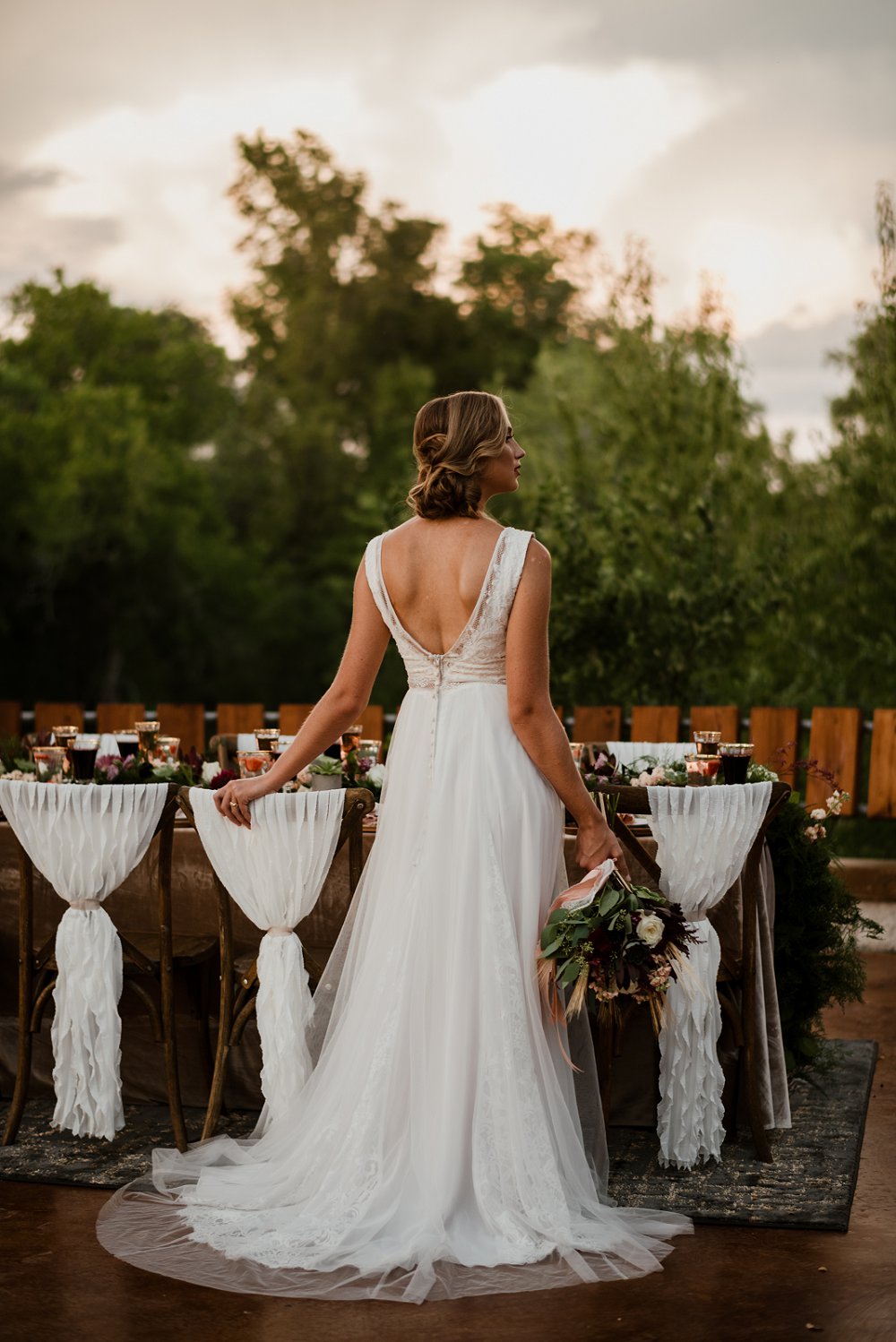 cypress valley event center spring bridal session