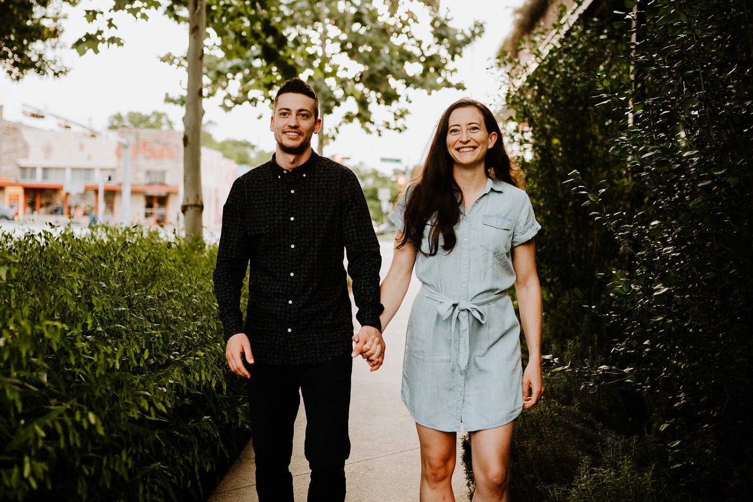 south congress engagement session date night