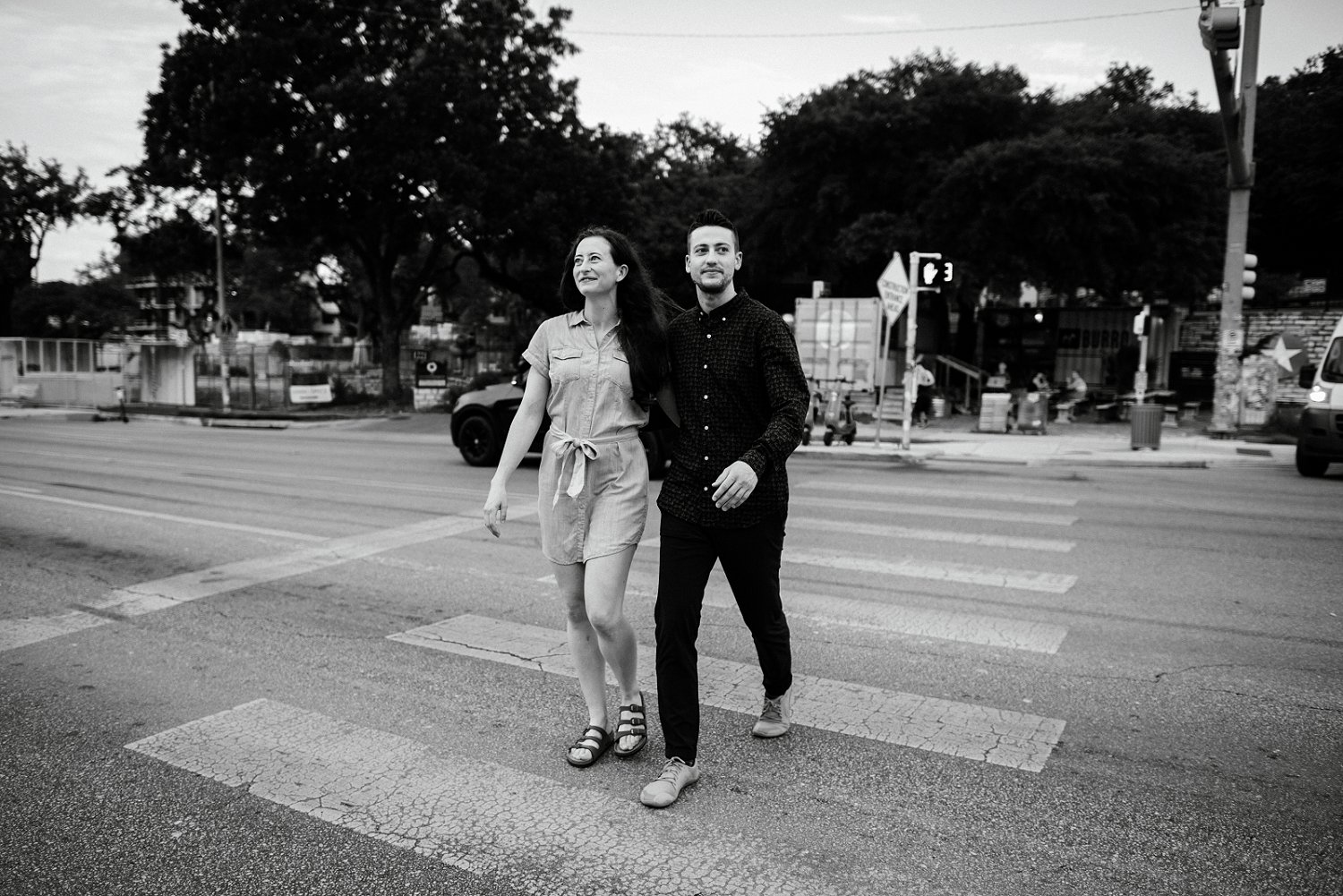 south congress engagement session date night