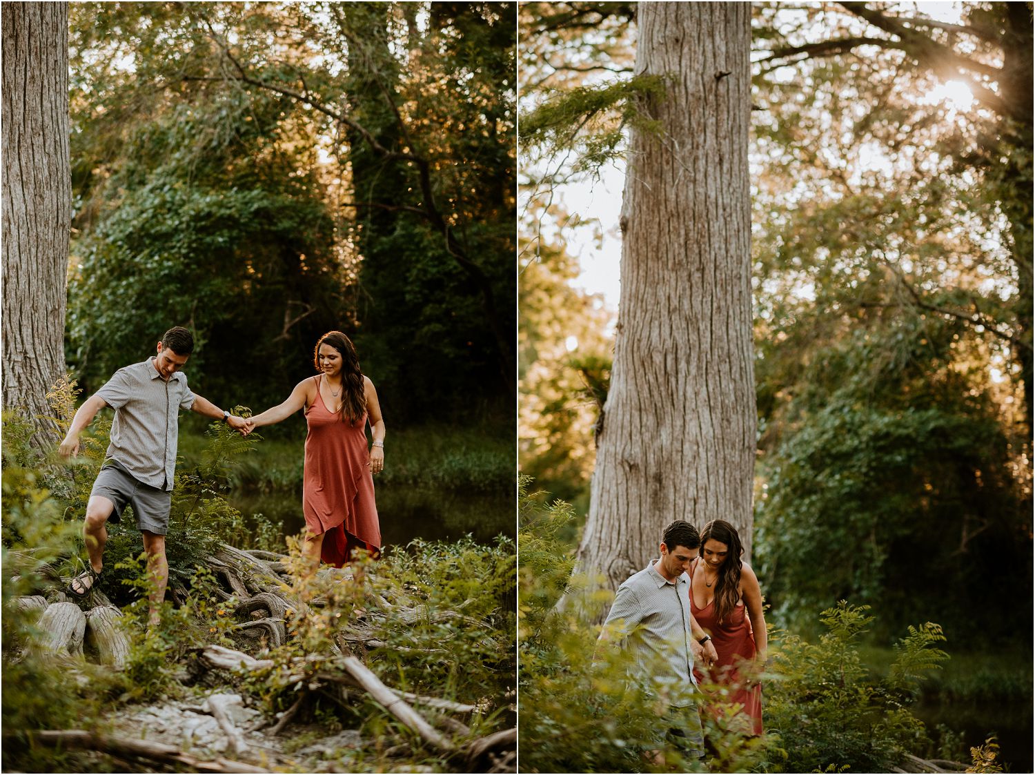 outdoor texas engagement session