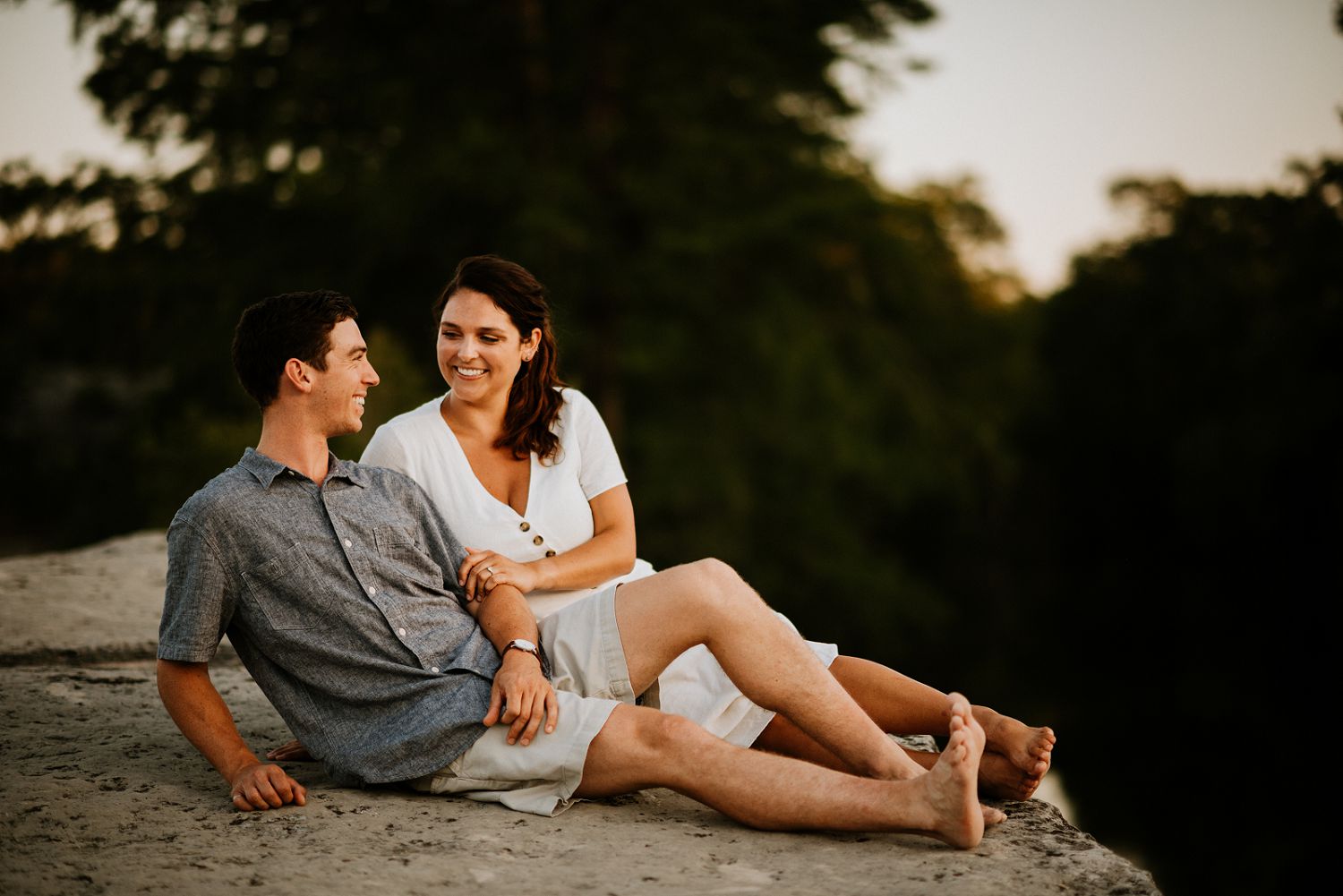 outdoor texas engagement session