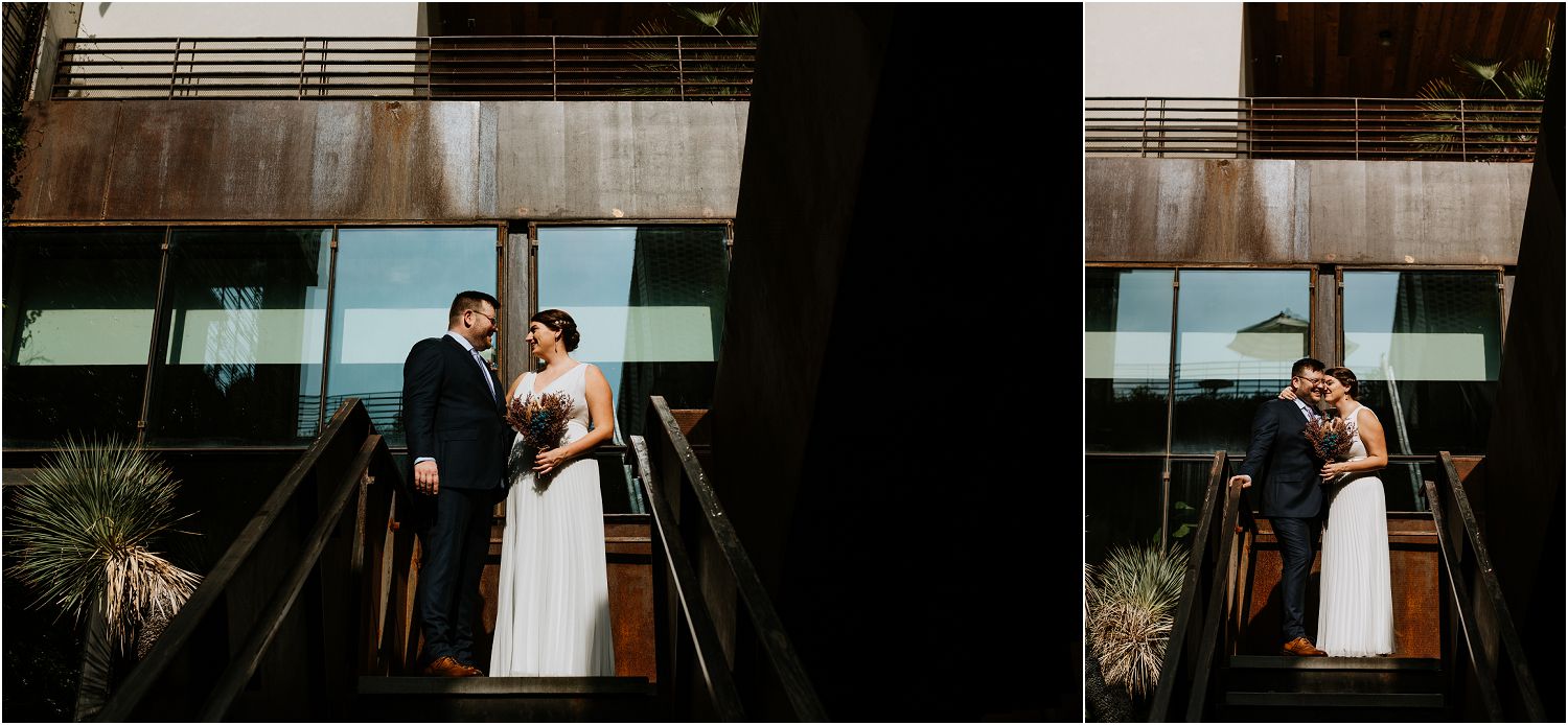 wedding day portraits at south congress hotel