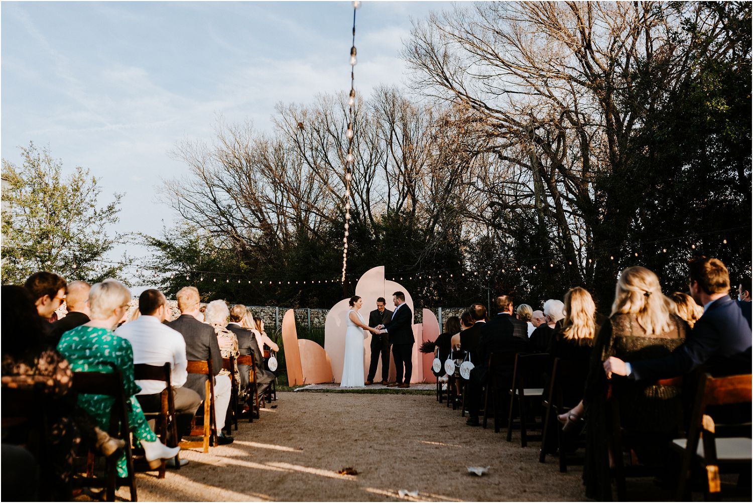 wedding ceremony at springdale station