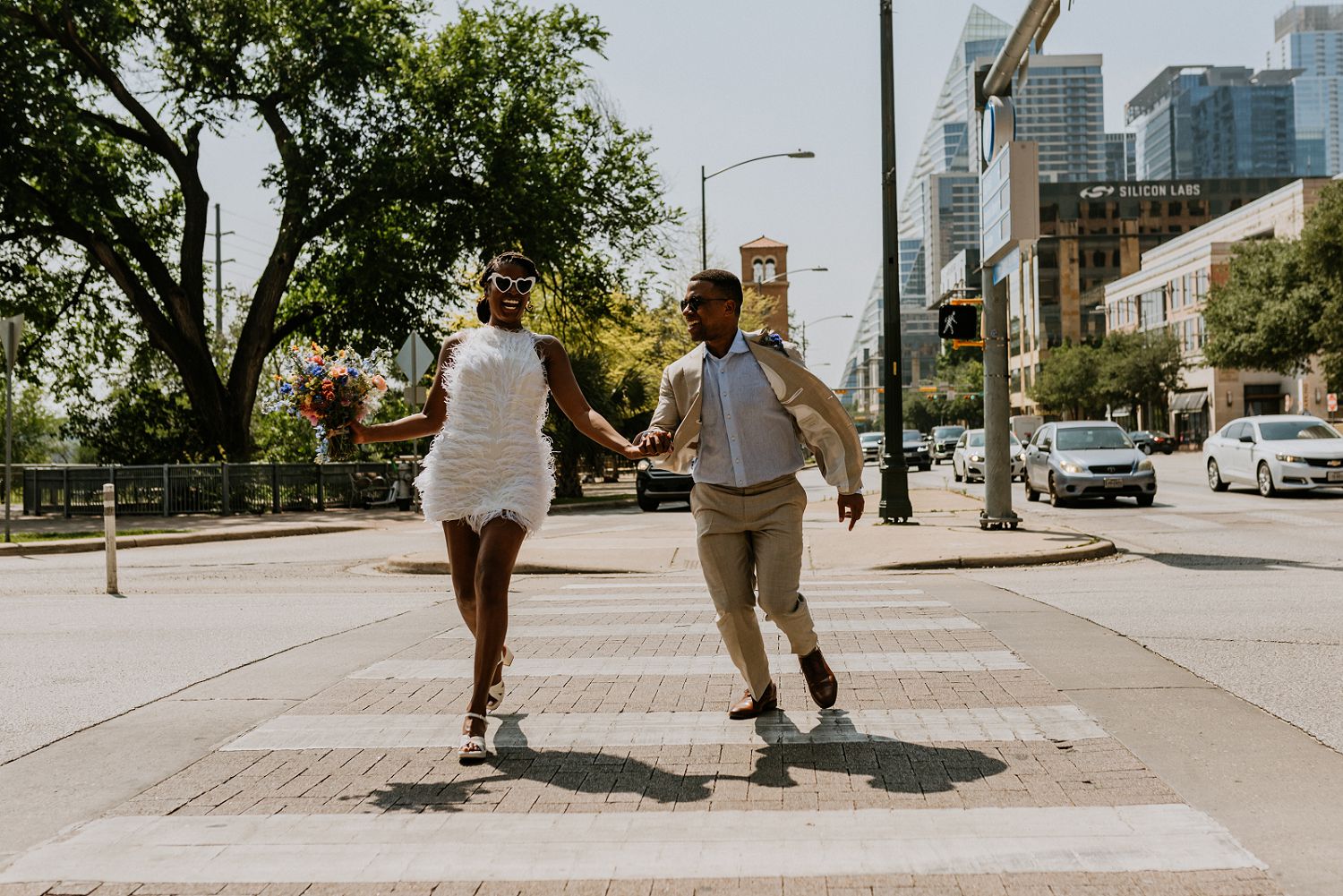 fun downtown austin elopement