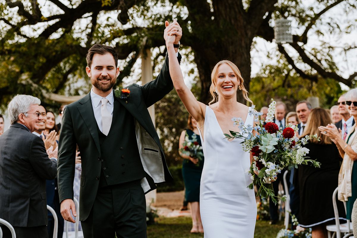 ceremony at Barr Mansion in Austin, TX