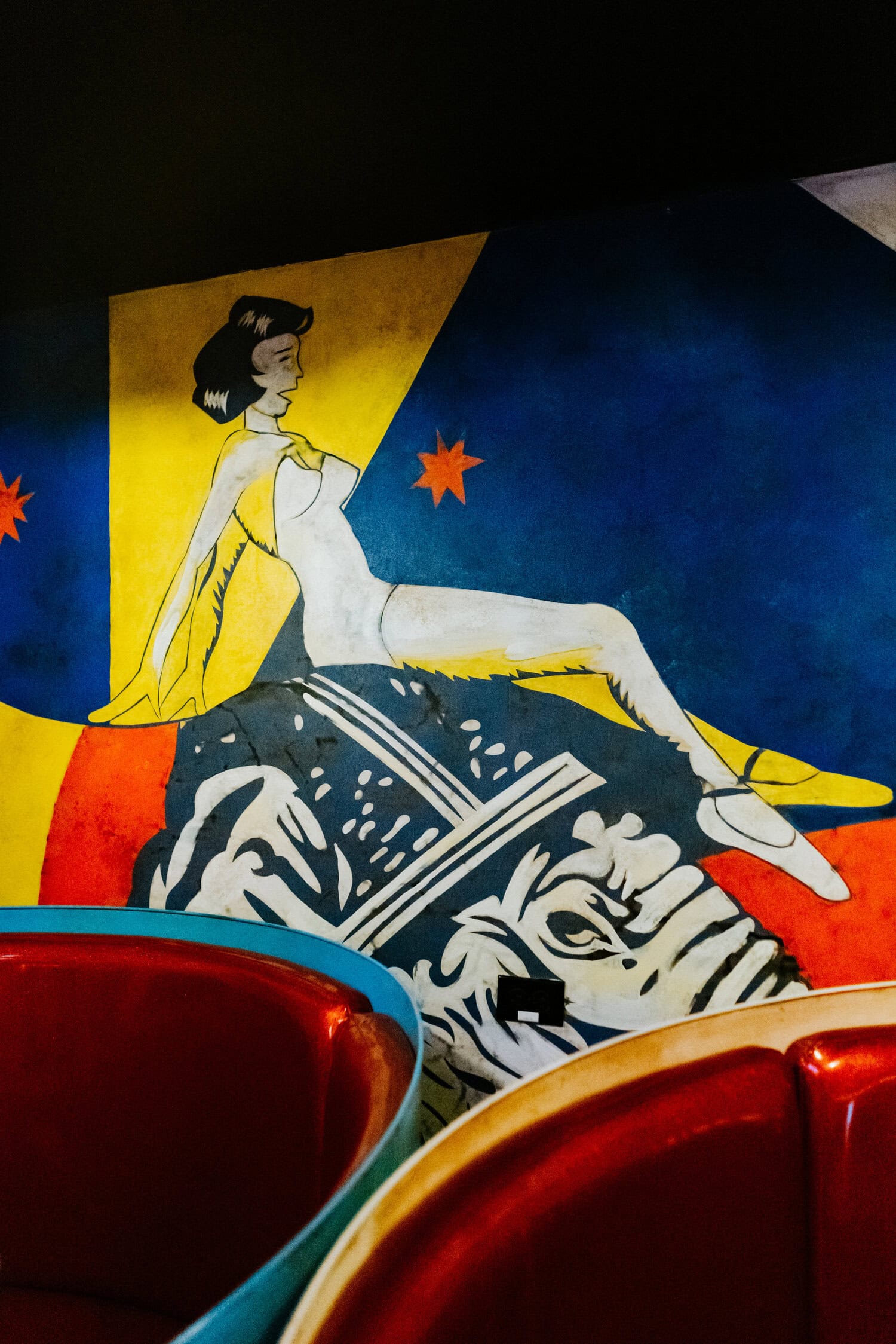 vintage carnival signs at Barrel O' Fun in Austin