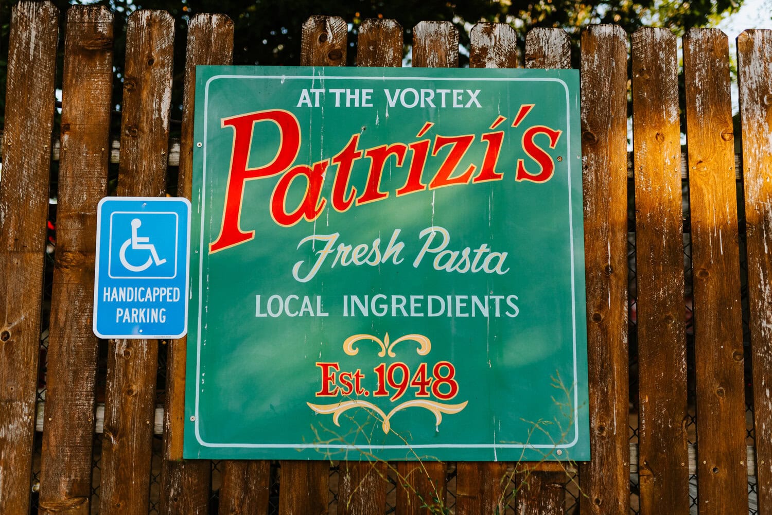 patrizis restaurant sign in austin